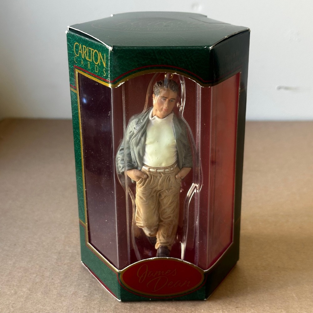 James Dean 1998 Heirloom Collection Ornament Carlton - With Original Box